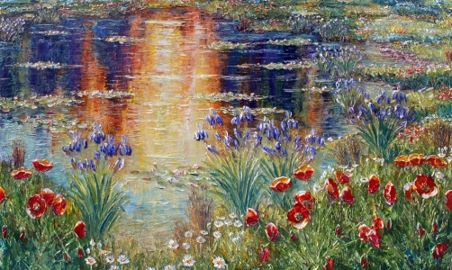 A Pond in Spring - Giclee print