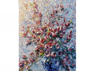 Z—Pocket Vase - abstract art, impasto