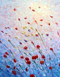 Z Impasto Poppies