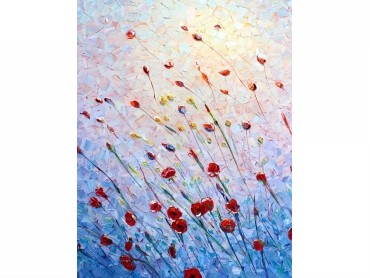 Z Impasto Poppies