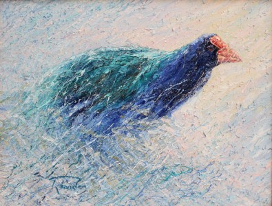 Winter of the Takahe - impressionism, abstract art
