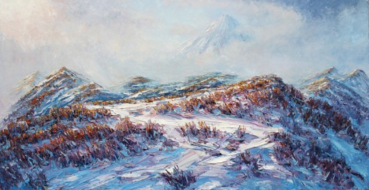 2. Snow, Mt Taranaki